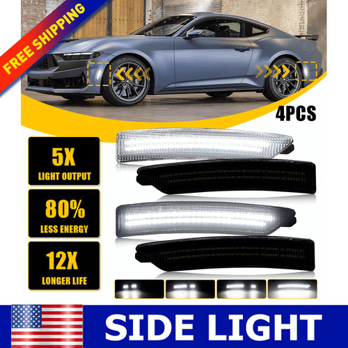White led fender side marker - side,